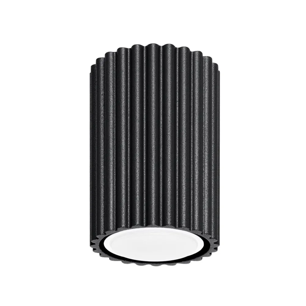 Sale Sollux Aufbauspot Schwarz klein GU10 Ø 6,5 cm H: 10 cm Aluminium