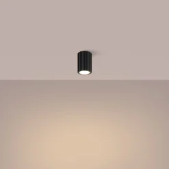 Sale Sollux Aufbauspot Schwarz klein GU10 Ø 6,5 cm H: 10 cm Aluminium