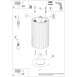Sale Sollux Aufbauspot Schwarz klein GU10 Ø 6,5 cm H: 10 cm Aluminium