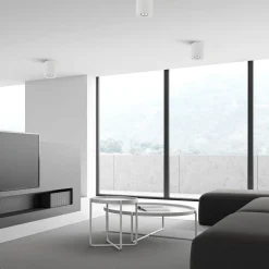 Outlet TK Lighting Aufbauspot Weiß Metall Ø 11 cm rund GU10 Zeitlos