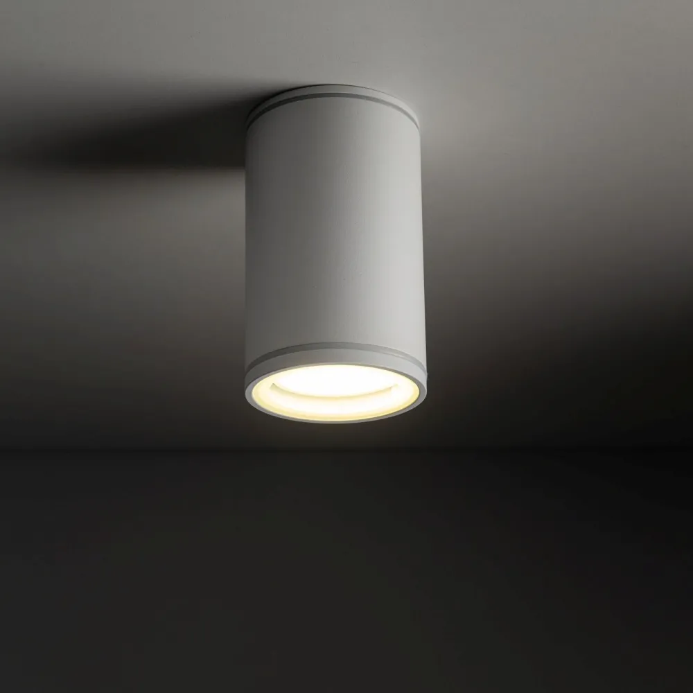 Best TK Lighting Aufbauspot Weiß Metall GU10 IP44 rund Ø6,3 cm Aufputz