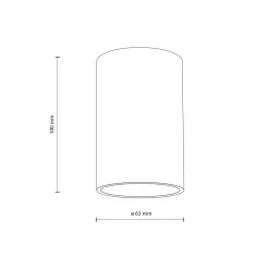 Best TK Lighting Aufbauspot Weiß Metall GU10 IP44 rund Ø6,3 cm Aufputz