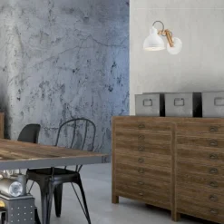 Lamkur Aufbaustrahler Beleuchtung Holz Modern TIASIA