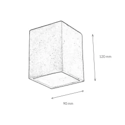 Easylight Aufbaustrahler Eckig Beton* Betonlampen|Moderne Lampen