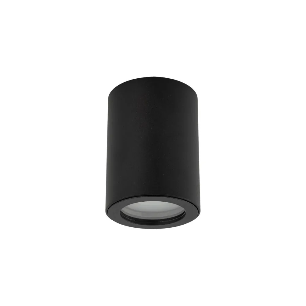 TK Lighting Aufbaustrahler Schwarz Metall IP44 Ø6,5 cm GU10 Aufputz* Metall Lampen|Feuchtraumleuchten