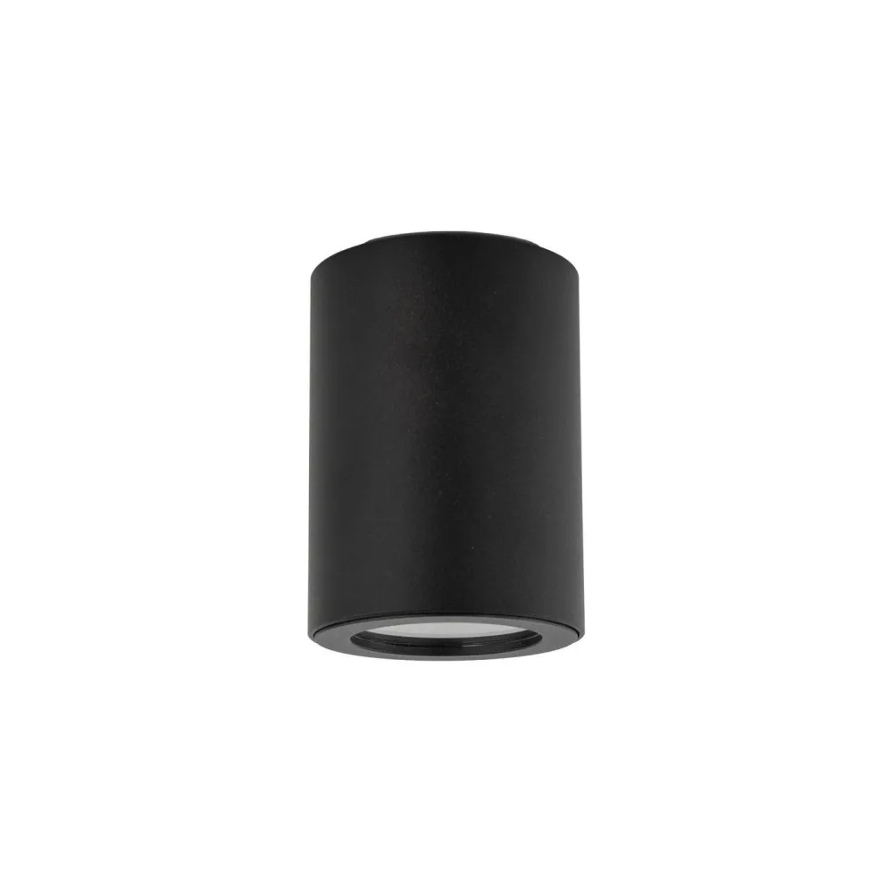 TK Lighting Aufbaustrahler Schwarz Metall IP44 Ø6,5 cm GU10 Aufputz* Metall Lampen|Feuchtraumleuchten