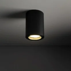 TK Lighting Aufbaustrahler Schwarz Metall IP44 Ø6,5 cm GU10 Aufputz* Metall Lampen|Feuchtraumleuchten