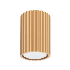 Clearance Sollux Aufputz Spot GU10 H: 10 cm Ø 6,5 cm klein in Gold Modern