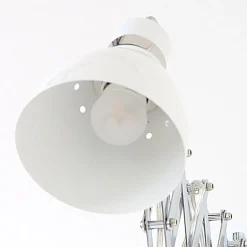 Steinhauer Ausziehbarer Wandstrahler dimmbar Weiß T:90 cm Stecker