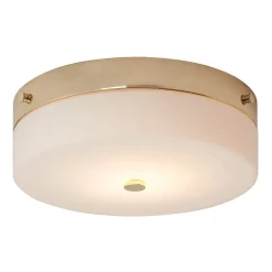 Elstead Bad Deckenleuchte JANJA in Gold IP44 Ø30cm Lampe* Deckenleuchten|Badezimmer Lampe