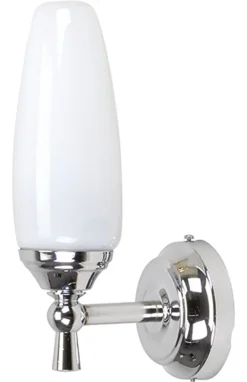 Outlet Lido Bad Wandleuchte aus Messing in Chrom Weiß rostfrei