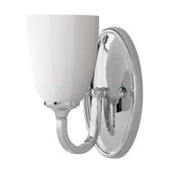 Elstead Badezimmer Lampe LED IP44 in Chrom Weiß Jugendstil* Wandleuchten|Designerlampen