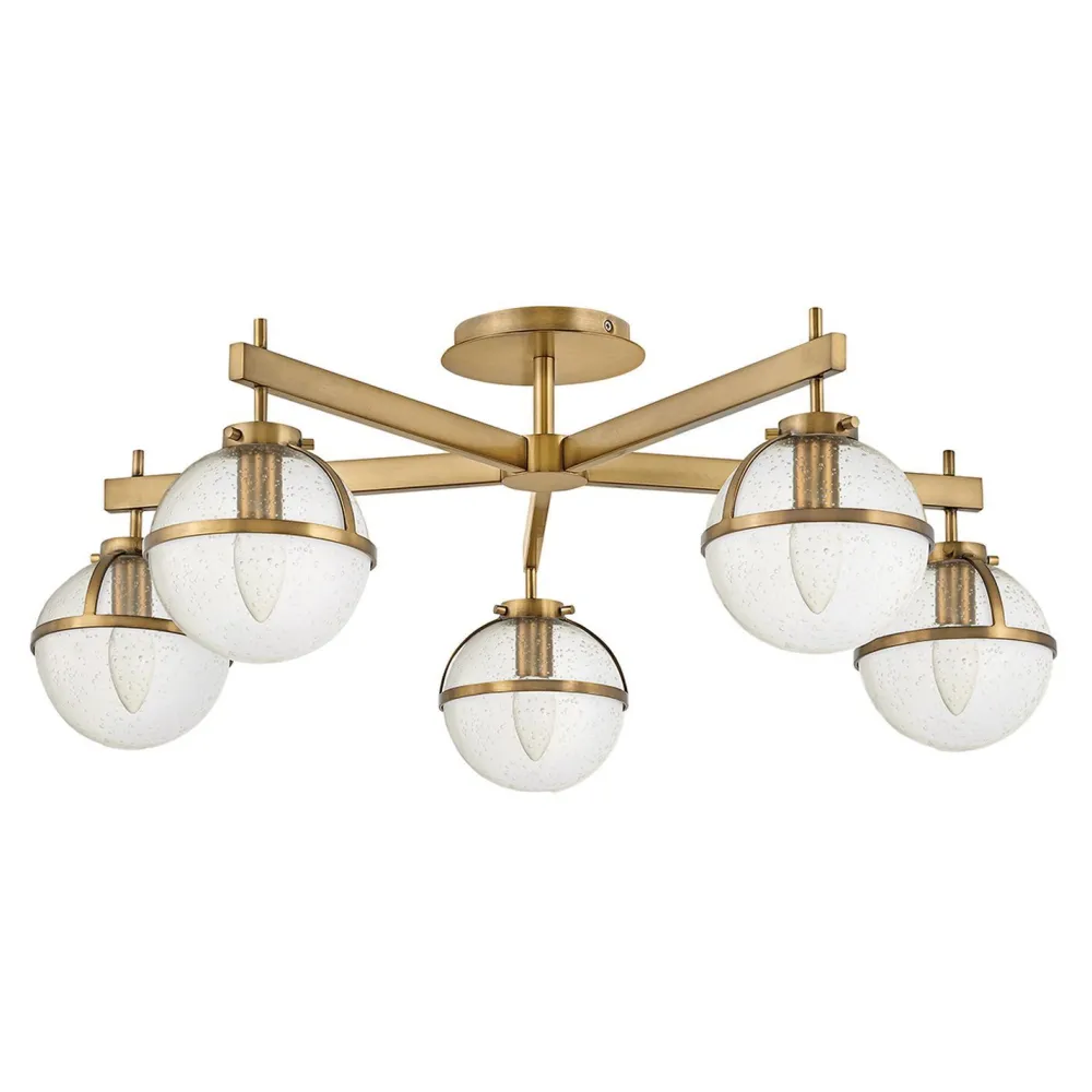 Best Elstead Badezimmerlampe Decke Glas Metall E14 IP44 81,3 cm breit