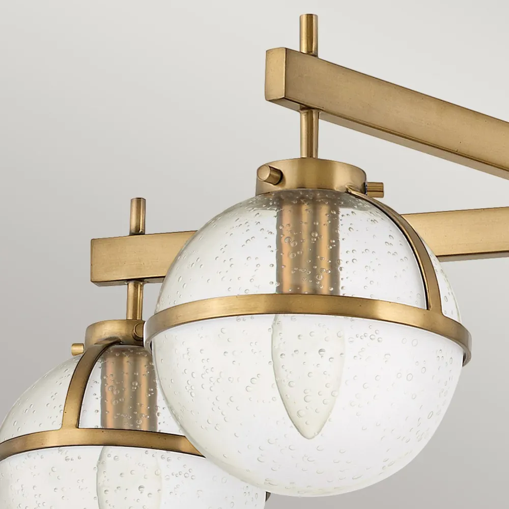 Best Elstead Badezimmerlampe Decke Glas Metall E14 IP44 81,3 cm breit