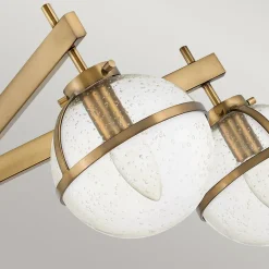 Best Elstead Badezimmerlampe Decke Glas Metall E14 IP44 81,3 cm breit