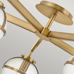 Best Elstead Badezimmerlampe Decke Glas Metall E14 IP44 81,3 cm breit