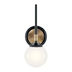 Outlet Elstead Badezimmerlampe IP44 LED G9 34,8 cm hoch Metall Glas