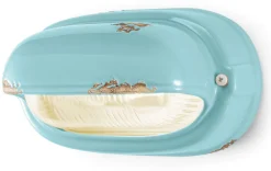 Ferroluce Badezimmerlampe Keramik Glas E27 B: 24 cm Maritim* Wohnzimmerlampen|Glaslampen