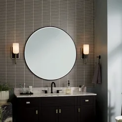 Elstead Badezimmerlampe LED G9 IP44 Glas Metall H: 33,8 cm 3000 K* Wandleuchten|Metall Lampen