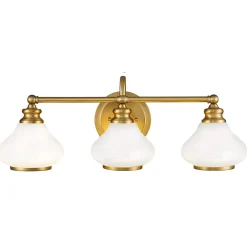 Discount Elstead Badezimmerlampe LED G9 IP44 B: 61 cm Messing Weiß