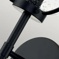 Sale Elstead Badezimmerlampe Metall Glas IP44 40,3 cm hoch Schwarz