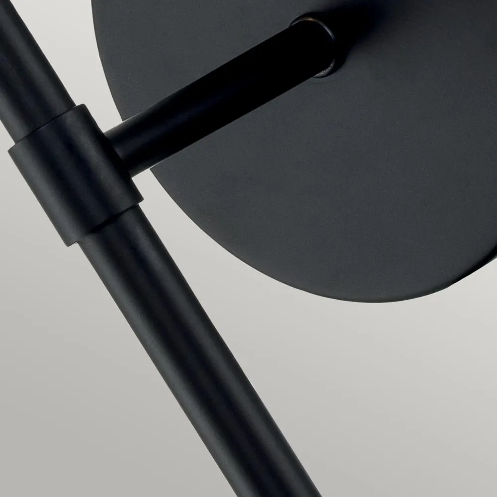 Sale Elstead Badezimmerlampe Metall Glas IP44 40,3 cm hoch Schwarz