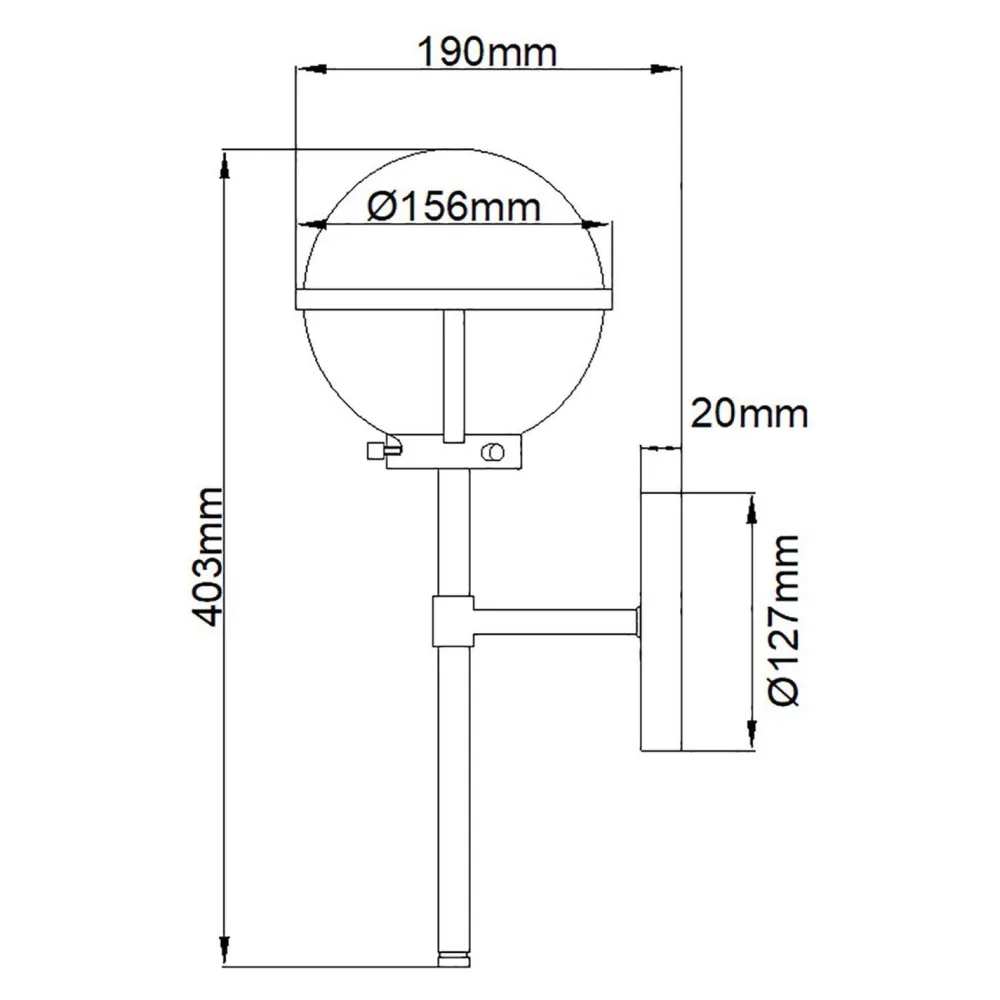 Sale Elstead Badezimmerlampe Metall Glas IP44 40,3 cm hoch Schwarz