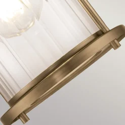 Elstead Badezimmerlampe Wand IP44 H: 21,8 cm Metall Glas E27* Wandleuchten|Badezimmer Lampe