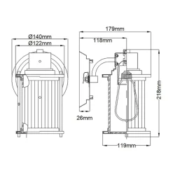 Elstead Badezimmerlampe Wand IP44 H: 21,8 cm Metall Glas E27* Wandleuchten|Badezimmer Lampe