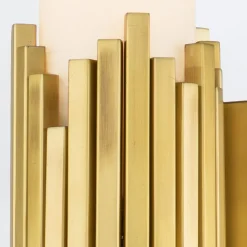 Elstead Badezimmerlampe Wand LED G9 55,9 cm hoch Metall Glas IP44* Wandleuchten|Flurlampen