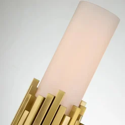 Elstead Badezimmerlampe Wand LED G9 55,9 cm hoch Metall Glas IP44* Wandleuchten|Flurlampen