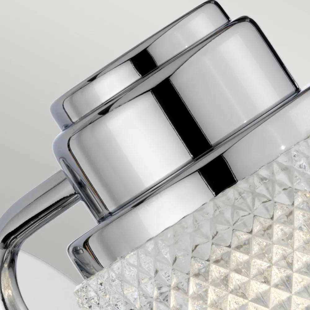 Elstead Badezimmerlampe Wand mit LED G9 IP44 16 cm hoch Metall Glas* Wandleuchten|Badezimmer Lampe