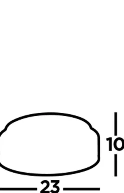 Searchlight Badezimmerleuchte Decke Ø 23 cm rund Glas Weiß Schwarz IP44* Deckenleuchten|Flurlampen