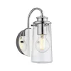 Elstead Badezimmerleuchte E27 IP44 H: 24,4 cm Metall Glas* Küchenlampen|Metall Lampen