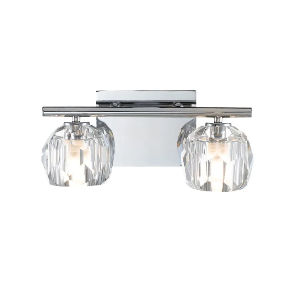 Sale Elstead Badezimmerleuchte Kristall LED G9 3000 K 33,4 cm breit klein