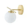 Nowodvorski Badezimmerleuchte Kugelschirm G9 IP44 in Messing Weiß* Wandleuchten|Badezimmer Lampe