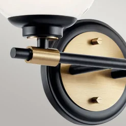 Elstead Badezimmerleuchte LED G9 Glas Metall IP44 B:37,3 cm Kugel* Wandleuchten|Metall Lampen