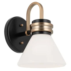 Elstead Badezimmerleuchte LED G9 IP44 H: 24 cm Metall Glas* Wandleuchten|Küchenlampen