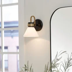 Elstead Badezimmerleuchte LED G9 IP44 H: 24 cm Metall Glas* Wandleuchten|Küchenlampen