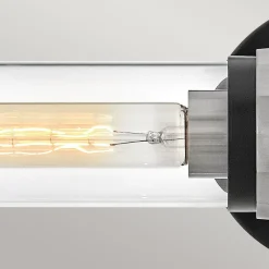 Online Elstead Badezimmerleuchte Metall Glas B: 56,5 cm IP44 E27 2-flammig