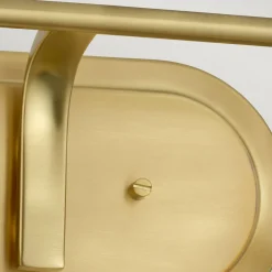 Elstead Badezimmerleuchte Wand B: 37,4 cm IP44 Metall Glas in Messing* Flurlampen|Küchenlampen