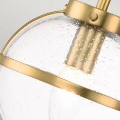 Best Elstead Badezimmerleuchte Wand IP44 60,6 cm lang in Messing Antik