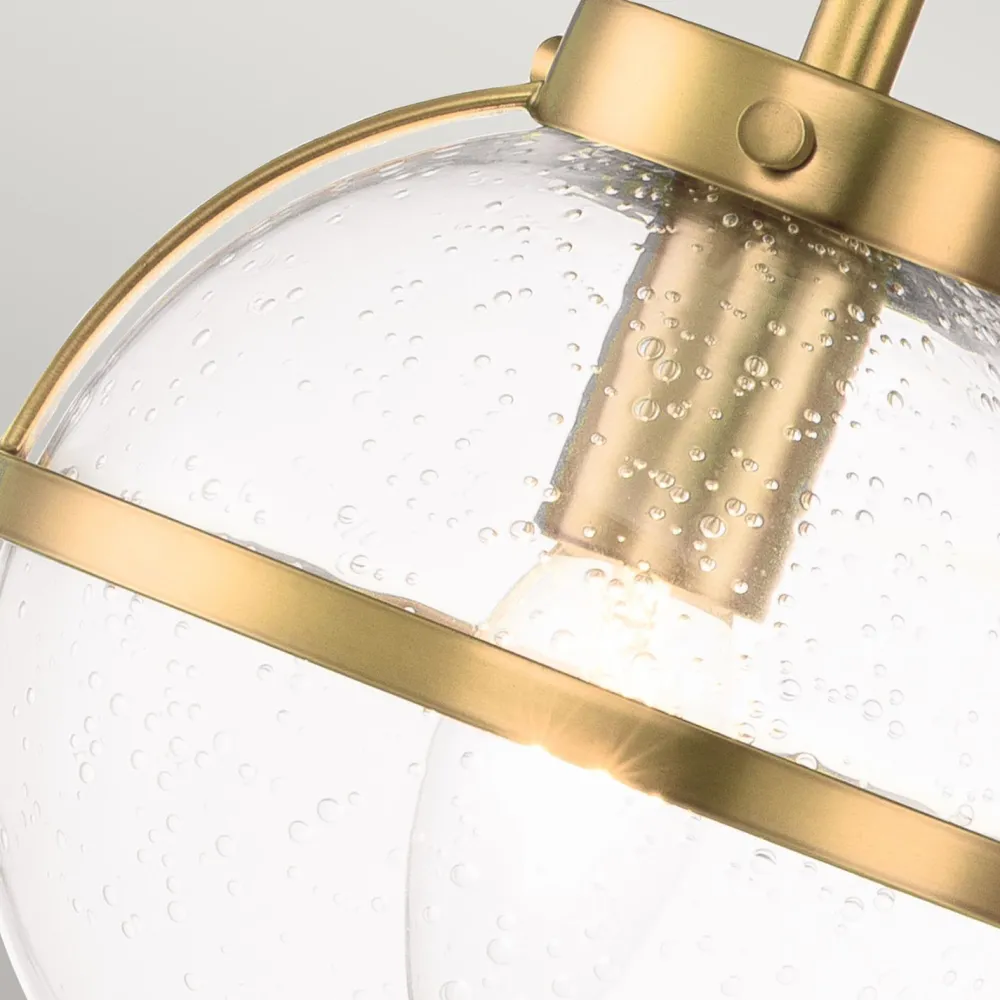 Best Elstead Badezimmerleuchte Wand IP44 60,6 cm lang in Messing Antik