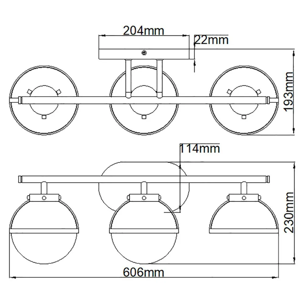 Best Elstead Badezimmerleuchte Wand IP44 60,6 cm lang in Messing Antik