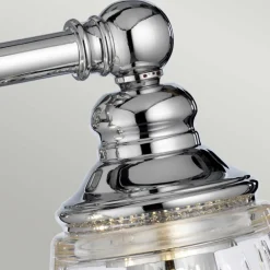 Elstead Badezimmerleuchte Wand LED G9 IP44 B: 35,2 cm Metall Glas