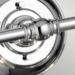 Elstead Badezimmerleuchte Wand LED G9 IP44 B: 35,2 cm Metall Glas