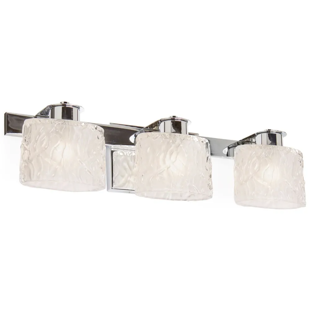 Sale Elstead Badlampe Chrom Klar mit LED Glas IP44 LUKINA