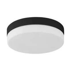 TK Lighting Badlampe Decke IP44 Badezimmer Ø 29 cm rund Weiß Schwarz* Deckenleuchten|Flurlampen