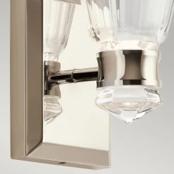 Clearance Elstead Badlampe LED Metall Glas H: 24,7 cm IP44 3000 K warmweiß