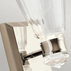 Clearance Elstead Badlampe LED Metall Glas H: 24,7 cm IP44 3000 K warmweiß